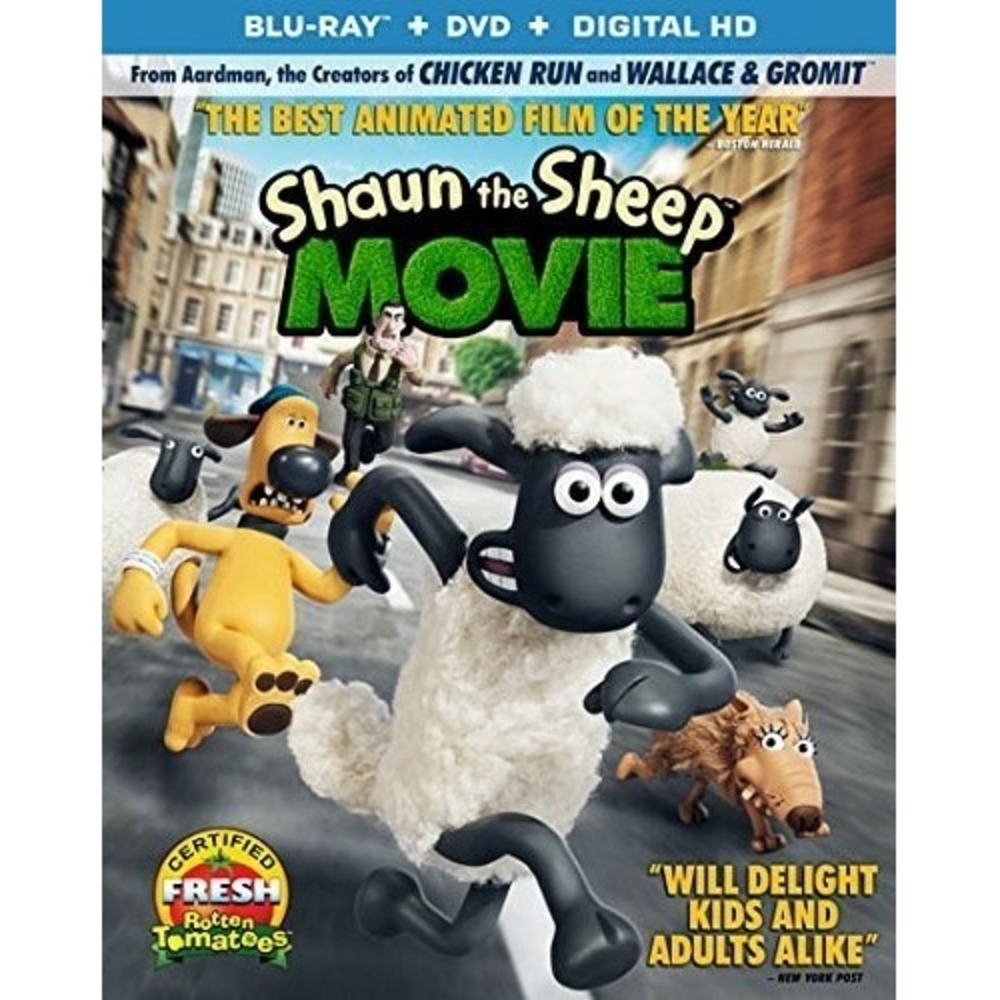 Shaun the Sheep Movie Blu-ray DVD 2015 Day off Talking AnimalsFunny Comedy